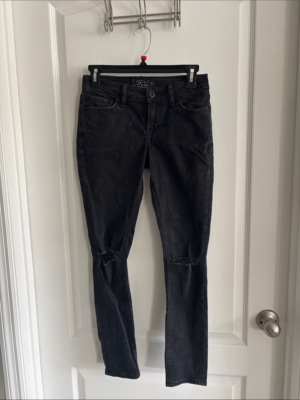 Woman’s Lucky Brand Black Denim Jeans Size 0/25